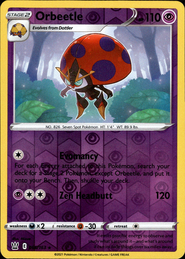 Orbeetle - 065/163 - Battle Styles - Reverse Holo - Card Cavern