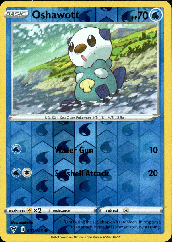 Oshawott - 033/185 - Vivid Voltage - Reverse Holo - Card Cavern