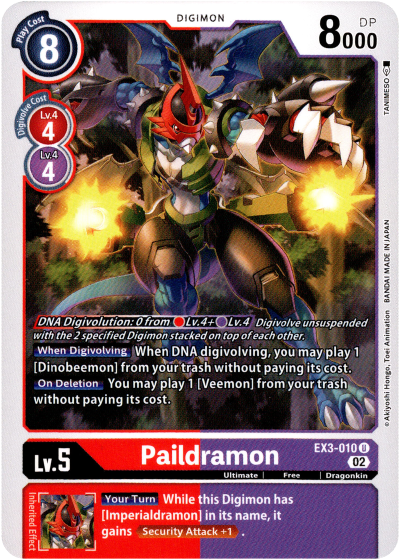 Paildramon - EX3-010 U - Draconic Roar - Card Cavern