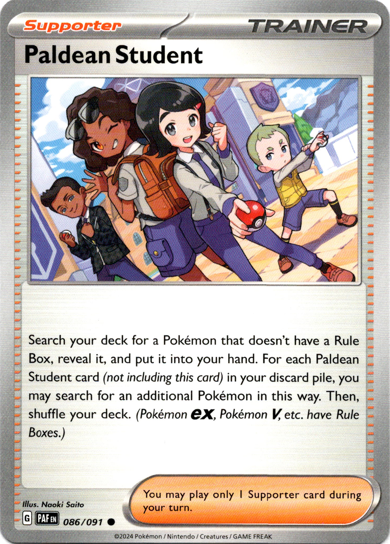 Paldean Student - 086/091 - Paldean Fates - Card Cavern