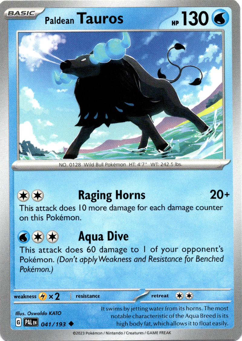 Paldean Tauros - 041/193 - Paldea Evolved - Card Cavern