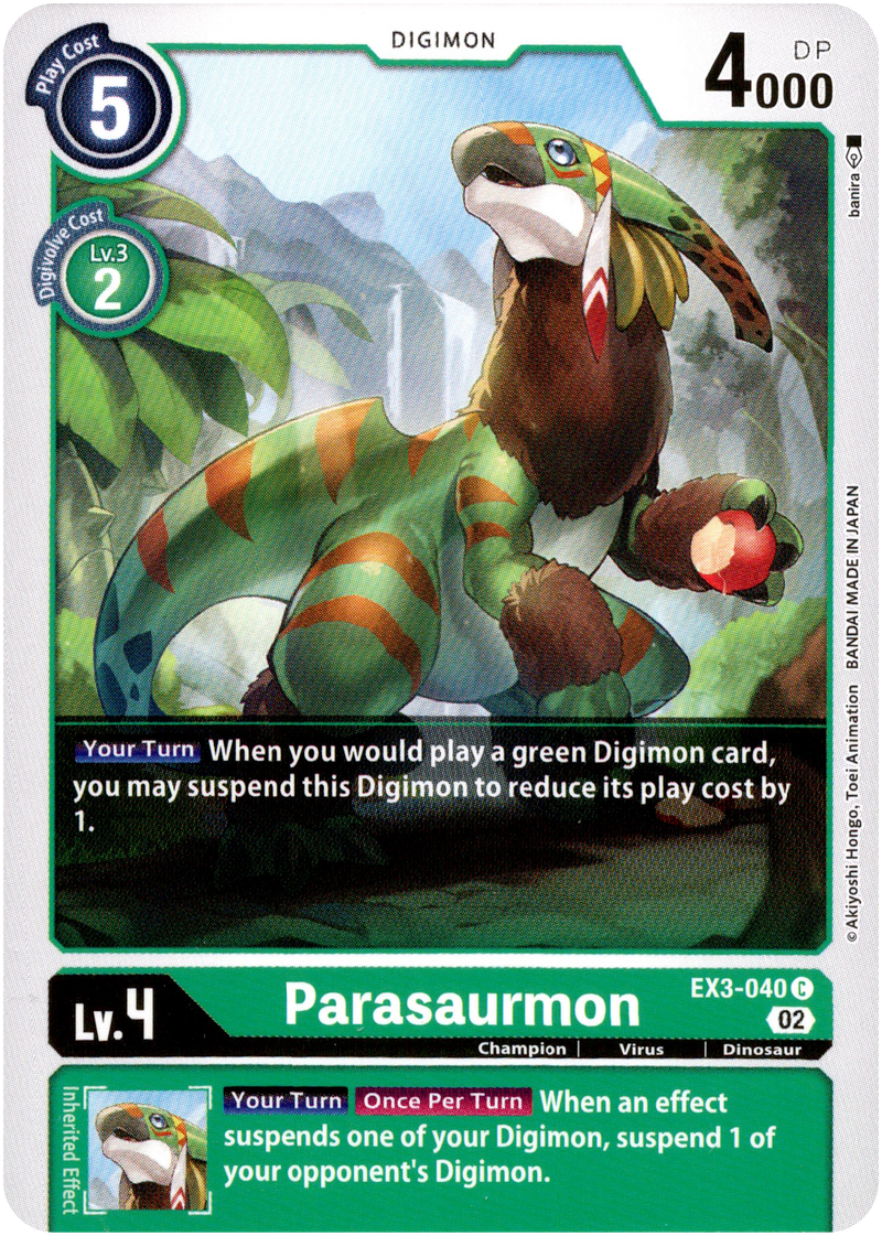 Parasaurmon - EX3-040 C - Draconic Roar - Card Cavern