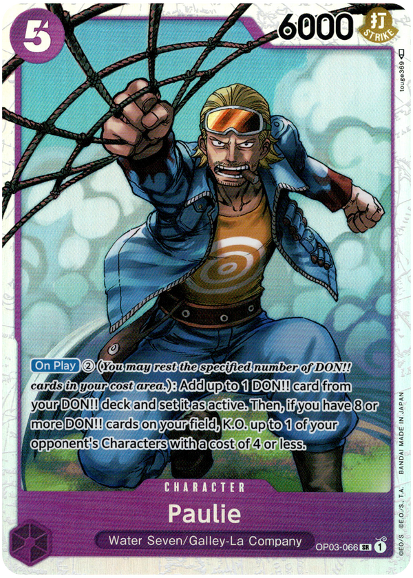 Paulie - OP03-066 SR - Pillars of Strength - Foil - Card Cavern