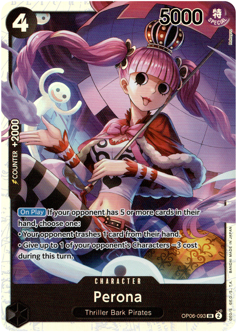 Perona (093) - OP06-093SR - Wings of the Captain - Foil - Card Cavern