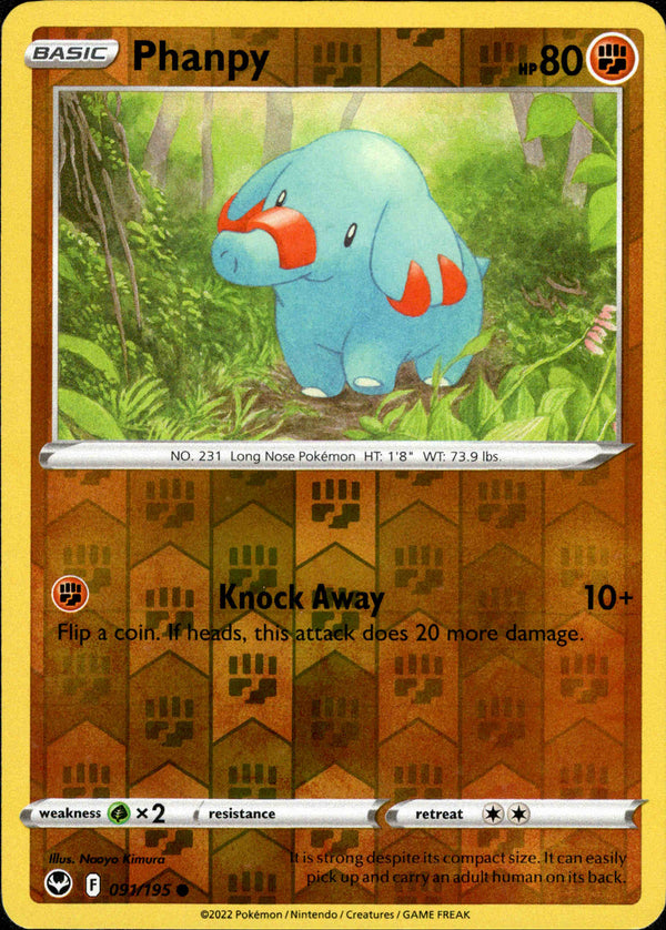 Phanpy - 091/195 - Silver Tempest - Reverse Holo - Card Cavern