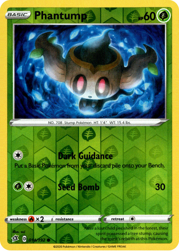 Phantump - 14/192 - Rebel Clash - Reverse Holo - Card Cavern