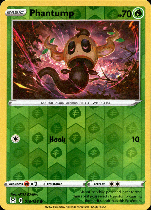 Phantump - 016/196 - Lost Origin - Reverse Holo - Card Cavern