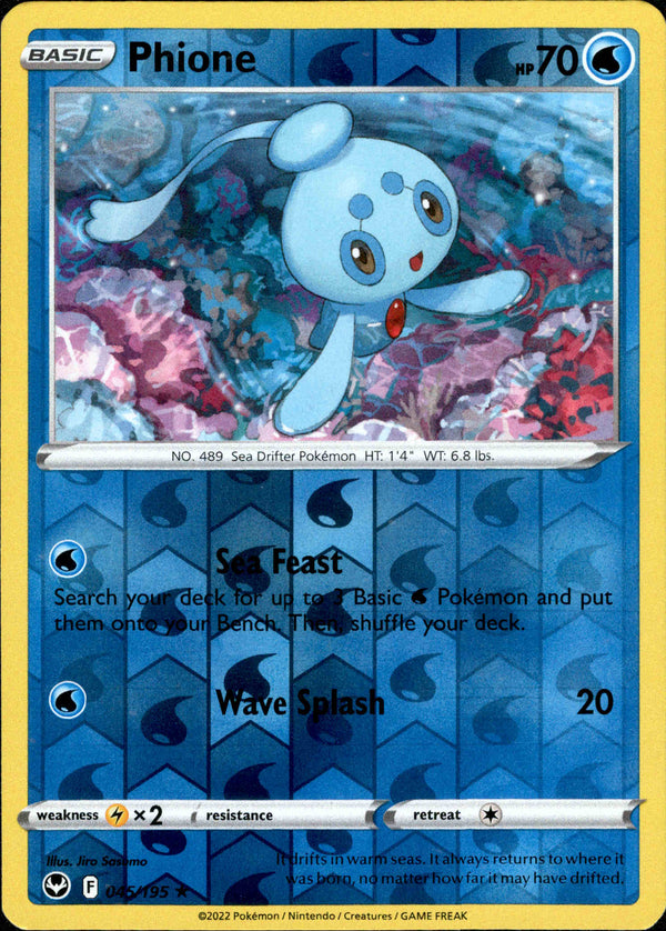 Phione - 045/195 - Silver Tempest - Reverse Holo - Card Cavern