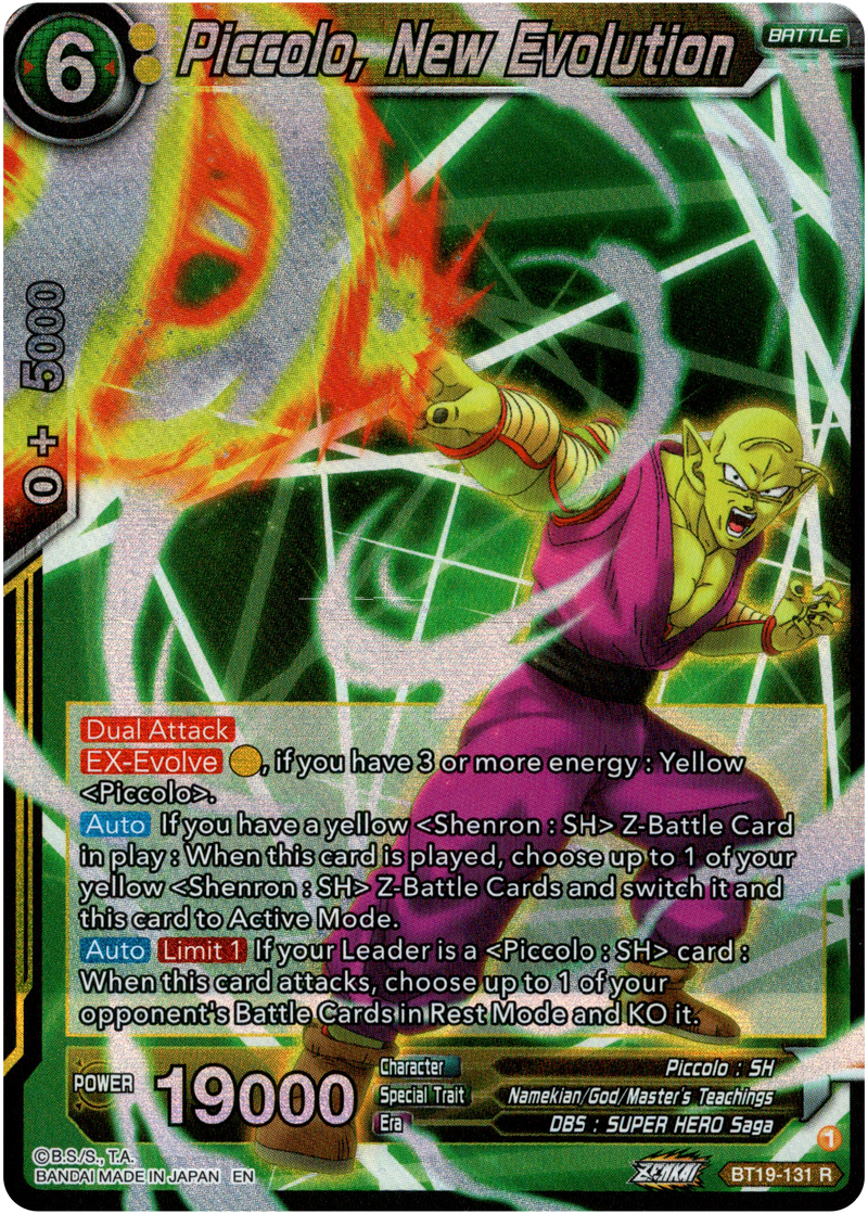 Piccolo, New Evolution - BT19-131 - Fighter's Ambition - Foil - Card Cavern