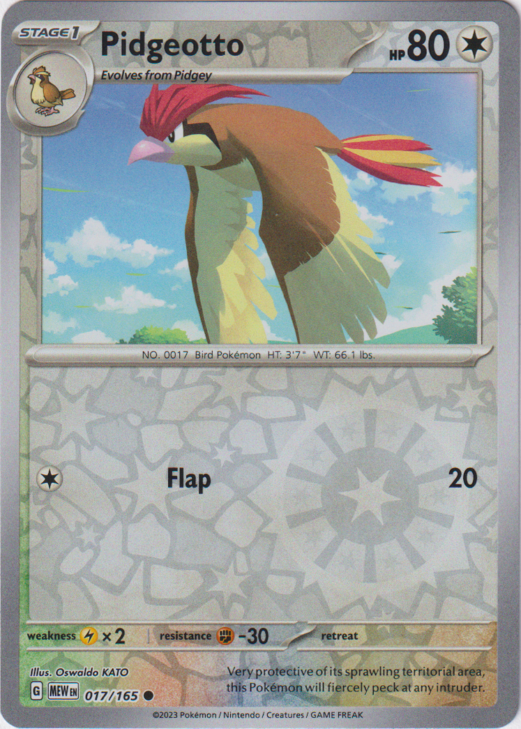 Pidgeotto - 017/165 - Scarlet & Violet 151 - Reverse Holo - Card Cavern