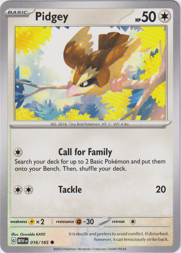 Pidgey - 016/165 - Scarlet & Violet 151 - Card Cavern