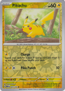 Pikachu - 025/165 - Scarlet & Violet 151 - Reverse Holo - Card Cavern