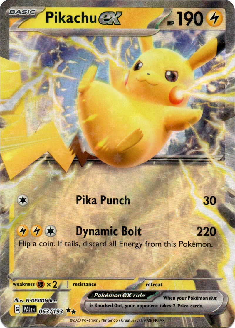 Pikachu ex - 063/193 - Paldea Evolved - Holo - Card Cavern