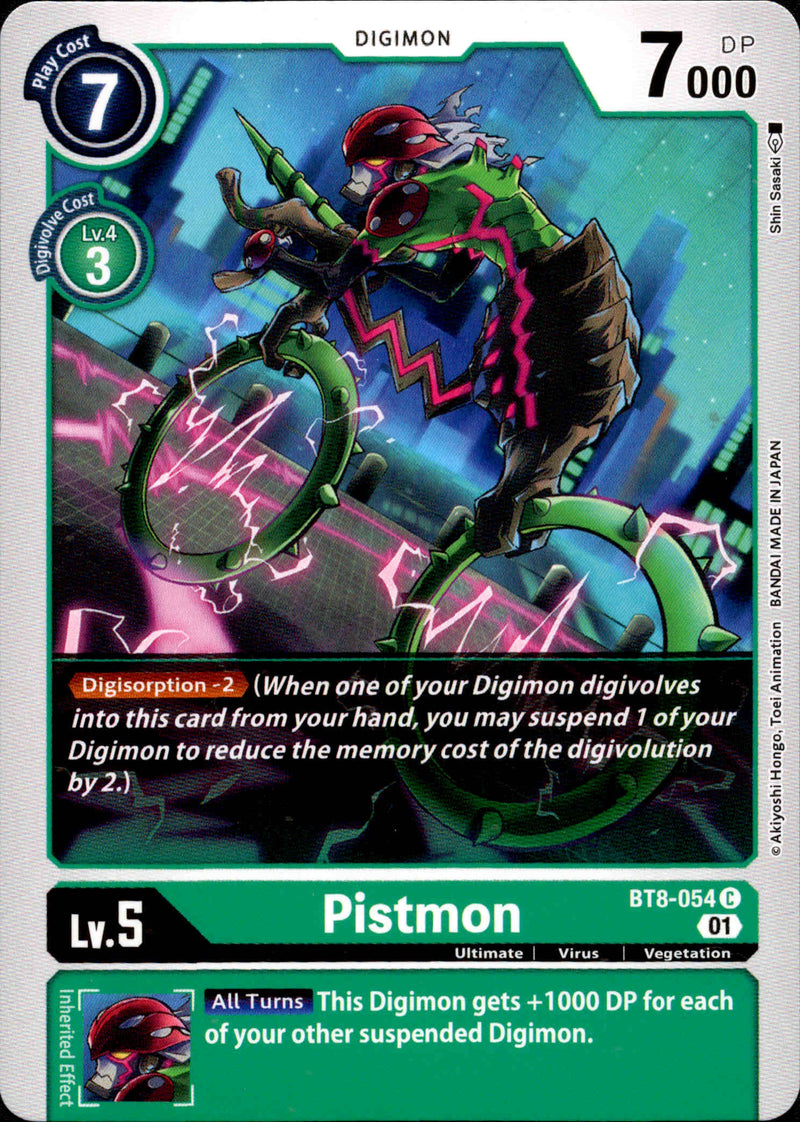 Pistmon - BT8-054 C - New Awakening - Card Cavern