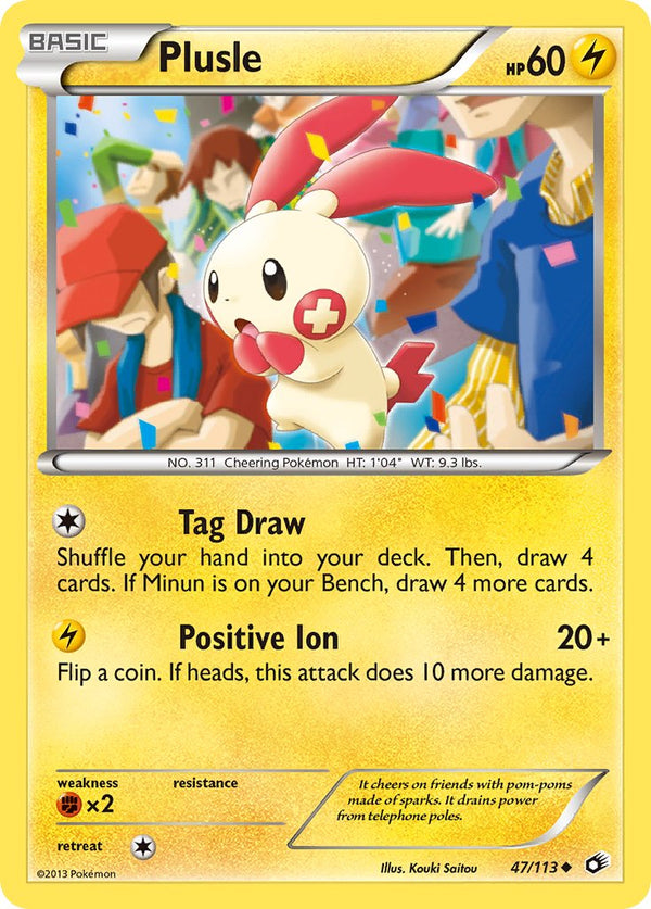 Plusle - 47/113 - Legendary Treasures - Card Cavern