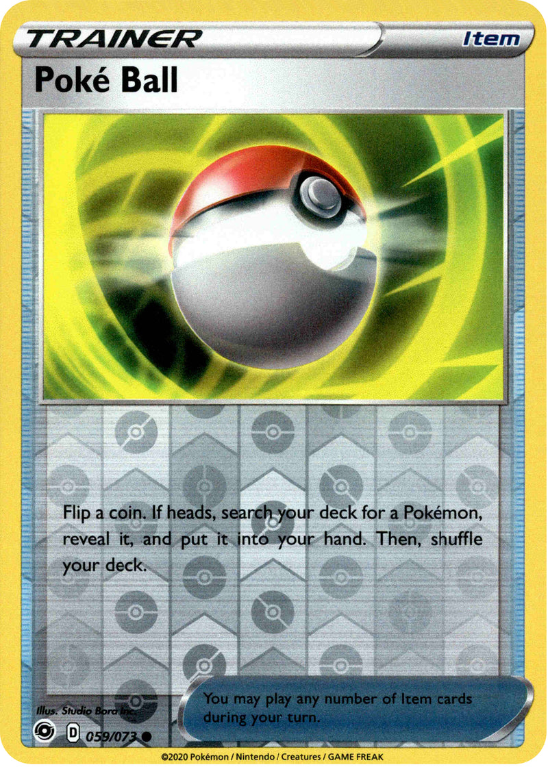 Poke Ball - 59/73 - Champion's Path - Reverse Holo - Card Cavern