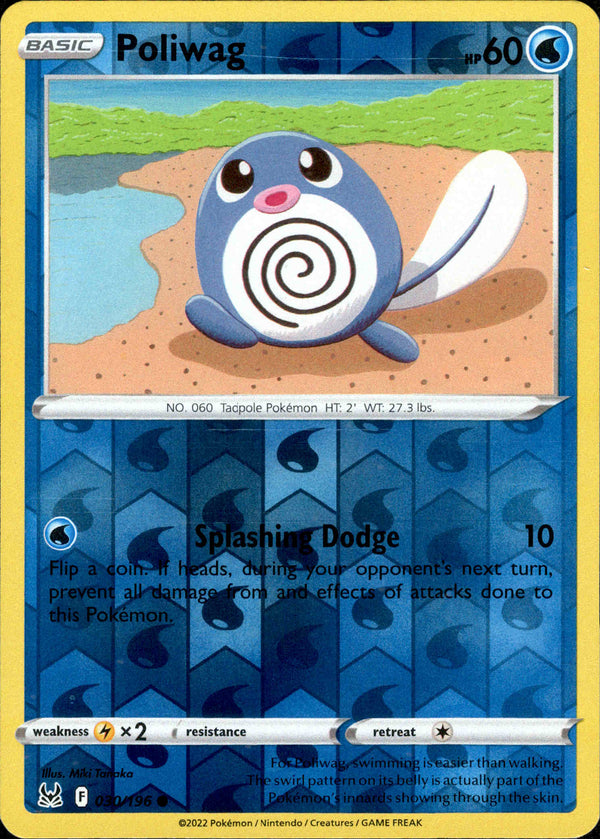 Poliwag - 030/196 - Lost Origin - Reverse Holo - Card Cavern