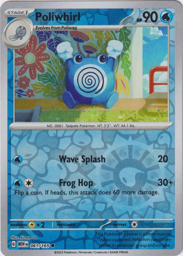 Poliwhirl - 061/165 - Scarlet & Violet 151 - Reverse Holo - Card Cavern