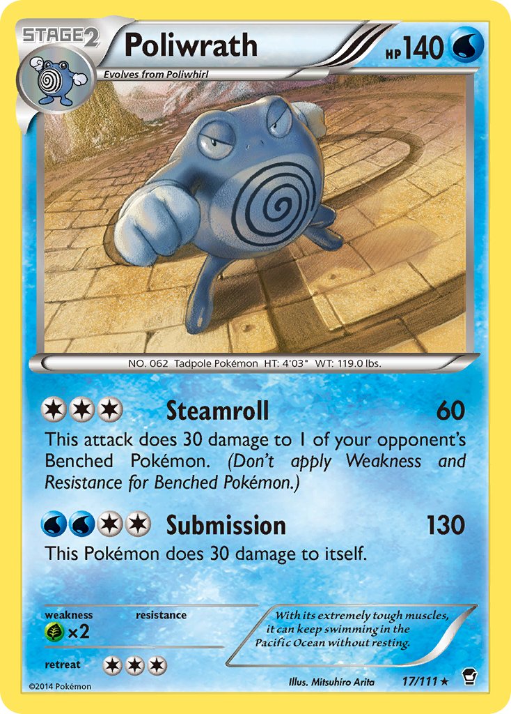 Poliwrath - 17/111 - Furious Fists - Holo - Card Cavern