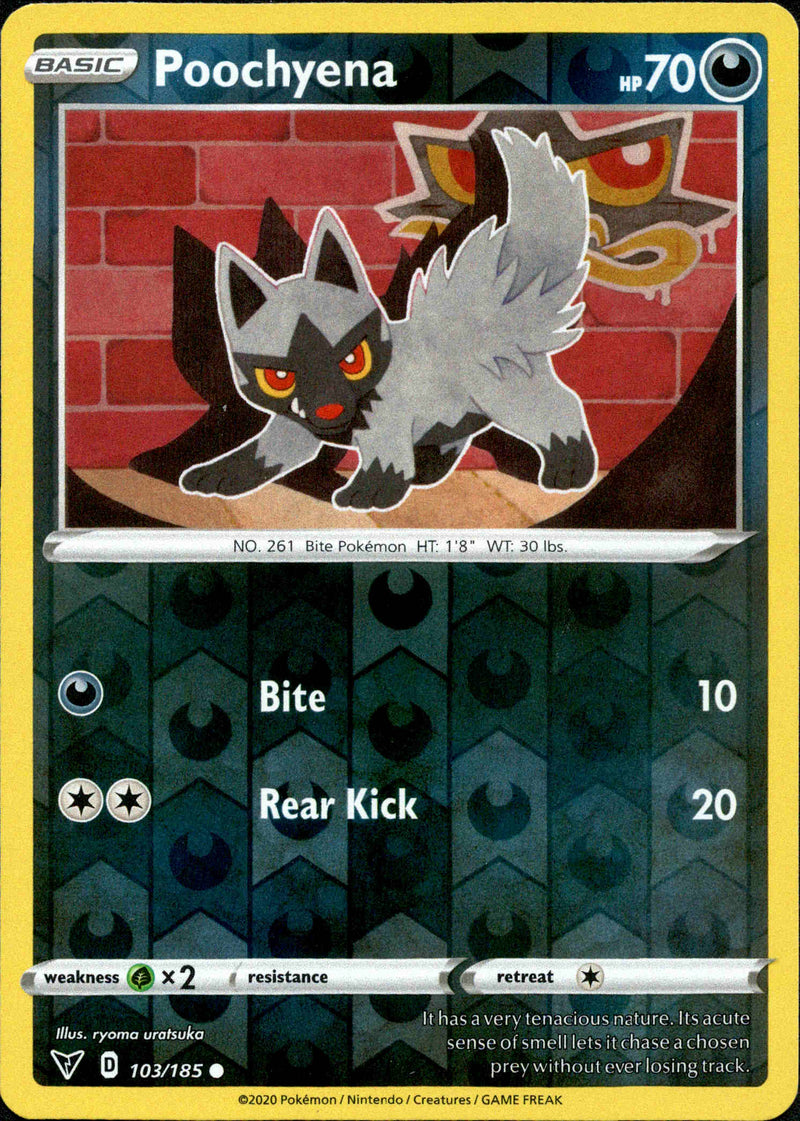 Poochyena - 103/185 - Vivid Voltage - Reverse Holo - Card Cavern