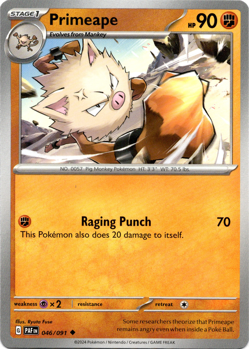 Primeape - 046/091 - Paldean Fates - Card Cavern