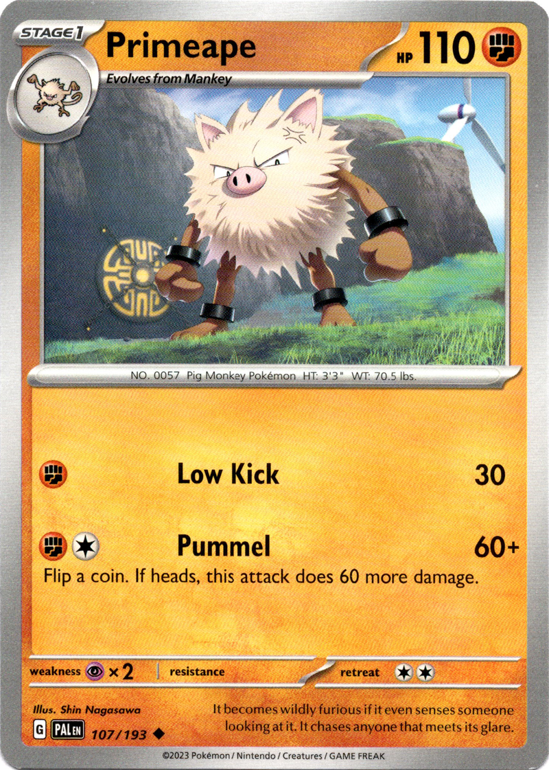 Primeape - 107/193 - Paldea Evolved - Card Cavern