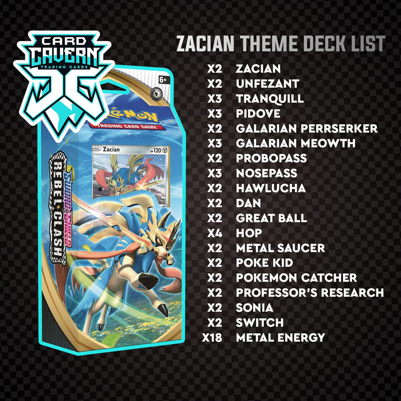 Zacian Theme Deck (Rebel Clash) - Pokemon TCGL Codes