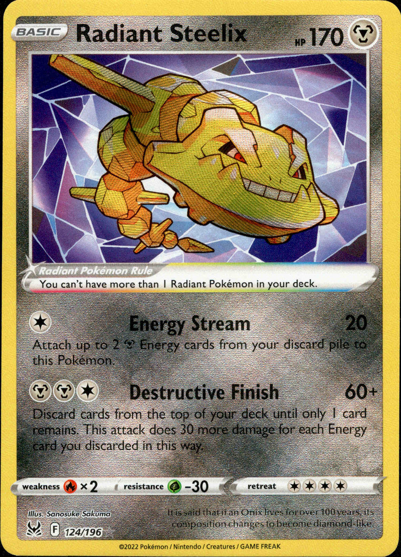 Radiant Steelix - 124/196 - Lost Origin - Card Cavern