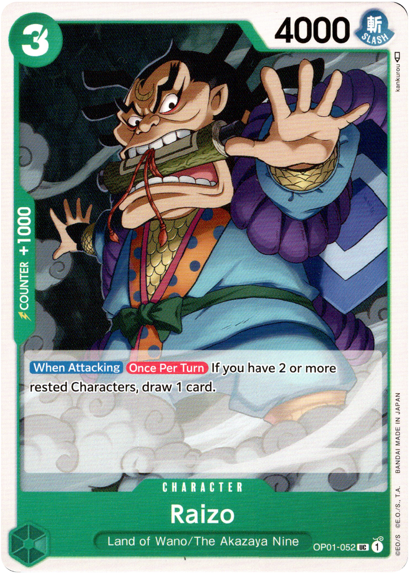 Raizo - OP01-052 UC - Romance Dawn - Card Cavern