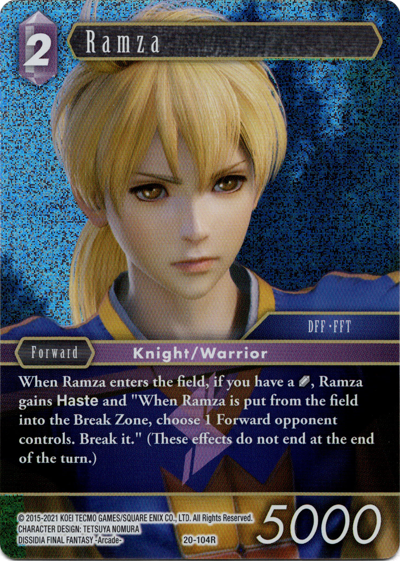 Ramza - 20-104R - Dawn of Heroes - Foil - Card Cavern