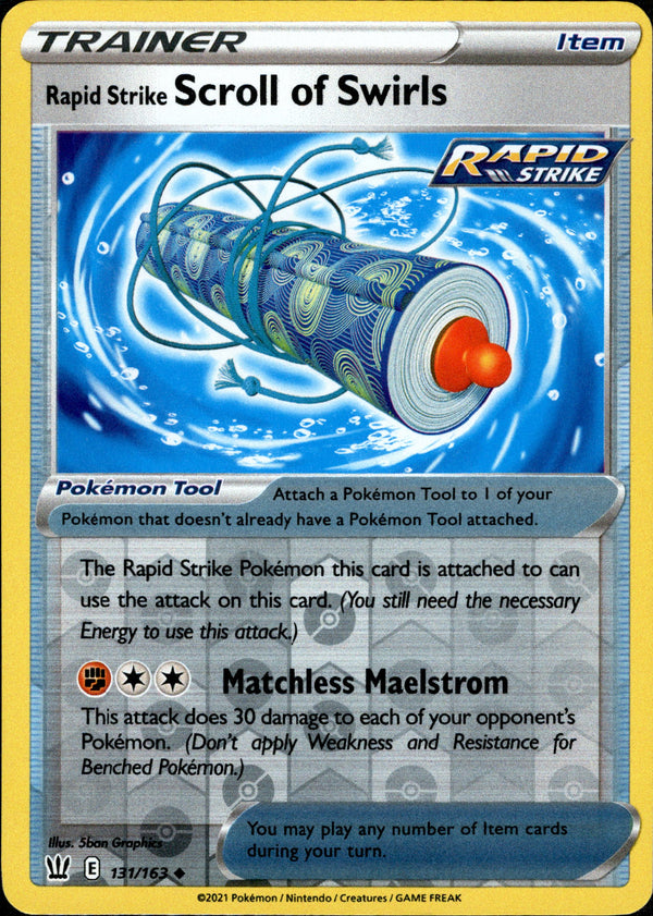 Rapid Strike Scroll of Swirls - 131/163 - Battle Styles - Reverse Holo - Card Cavern