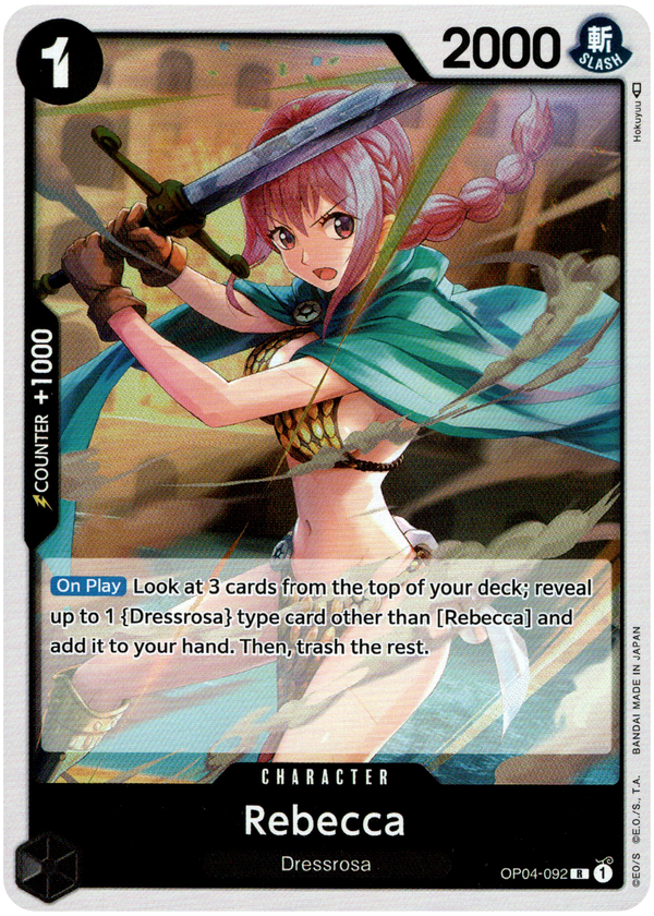 Rebecca - OP04-092 R - Kingdoms of Intrigue - Foil - Card Cavern