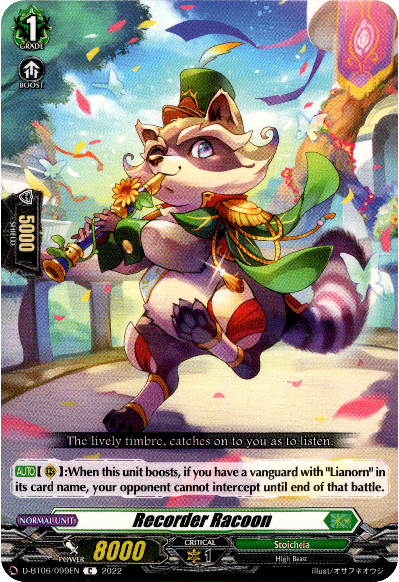 Recorder Racoon - D-BT06/099EN - Blazing Dragon Reborn - Card Cavern