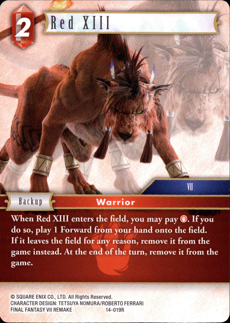 Red XIII - 14-019R - Opus XIV - Card Cavern