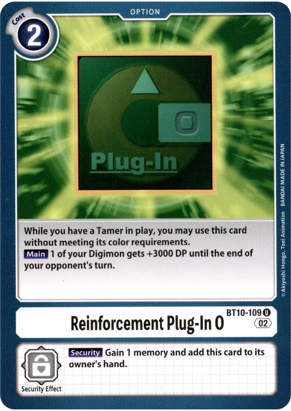 Reinforcement Plug-In 0 - BT10-109 U - Xros Encounter - Card Cavern