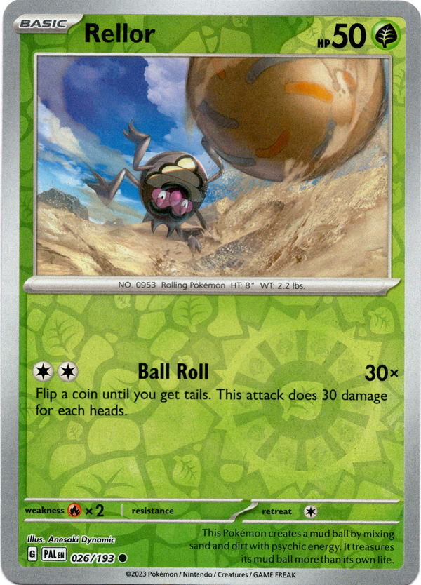 Rellor - 026/193 - Paldea Evolved - Reverse Holo - Card Cavern