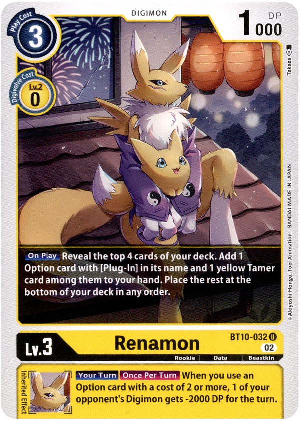 Renamon - BT10-032 U - Xros Encounter - Card Cavern