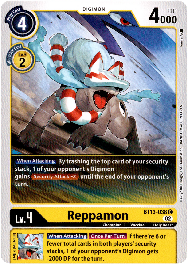 Reppamon - BT13-038 C - Versus Royal Knight - Card Cavern