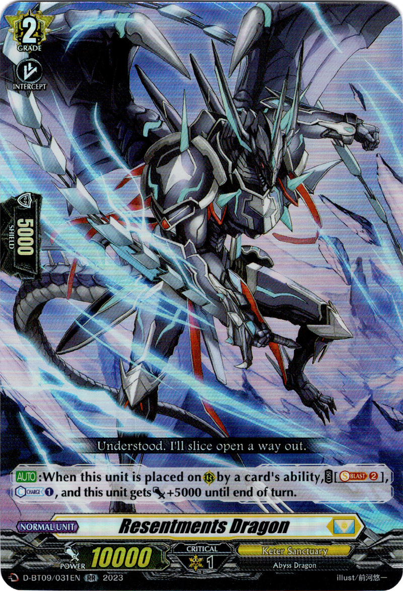 Resentments Dragon - D-BT09/031EN - Dragontree Invasion - Card Cavern