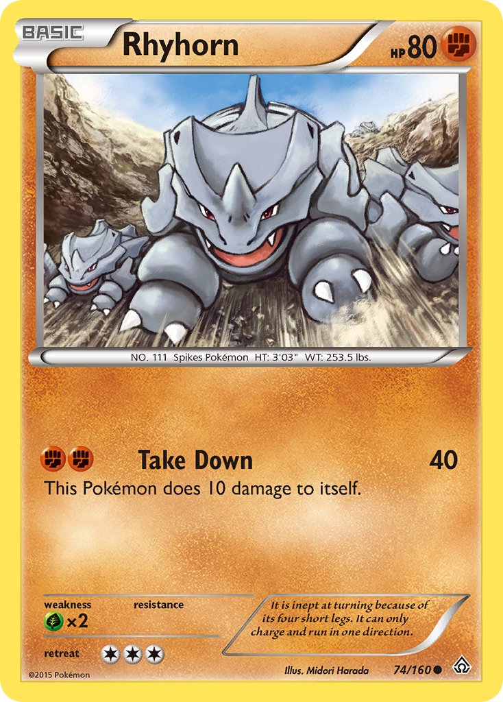 Rhyhorn - 74/160 - Primal Clash - Card Cavern