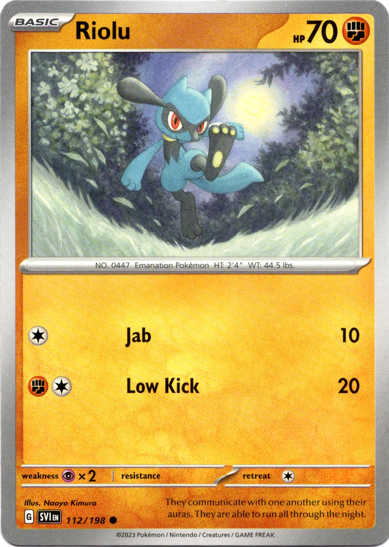 Riolu - 112/198 - Scarlet & Violet - Card Cavern