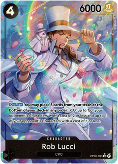 Rob Lucci Alternate Art - OP05-093 - Awakening of the New Era - Foil - Card Cavern