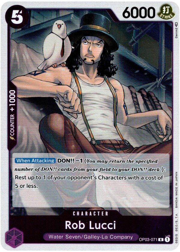 Rob Lucci - OP03-071 R - Pillars of Strength - Foil - Card Cavern