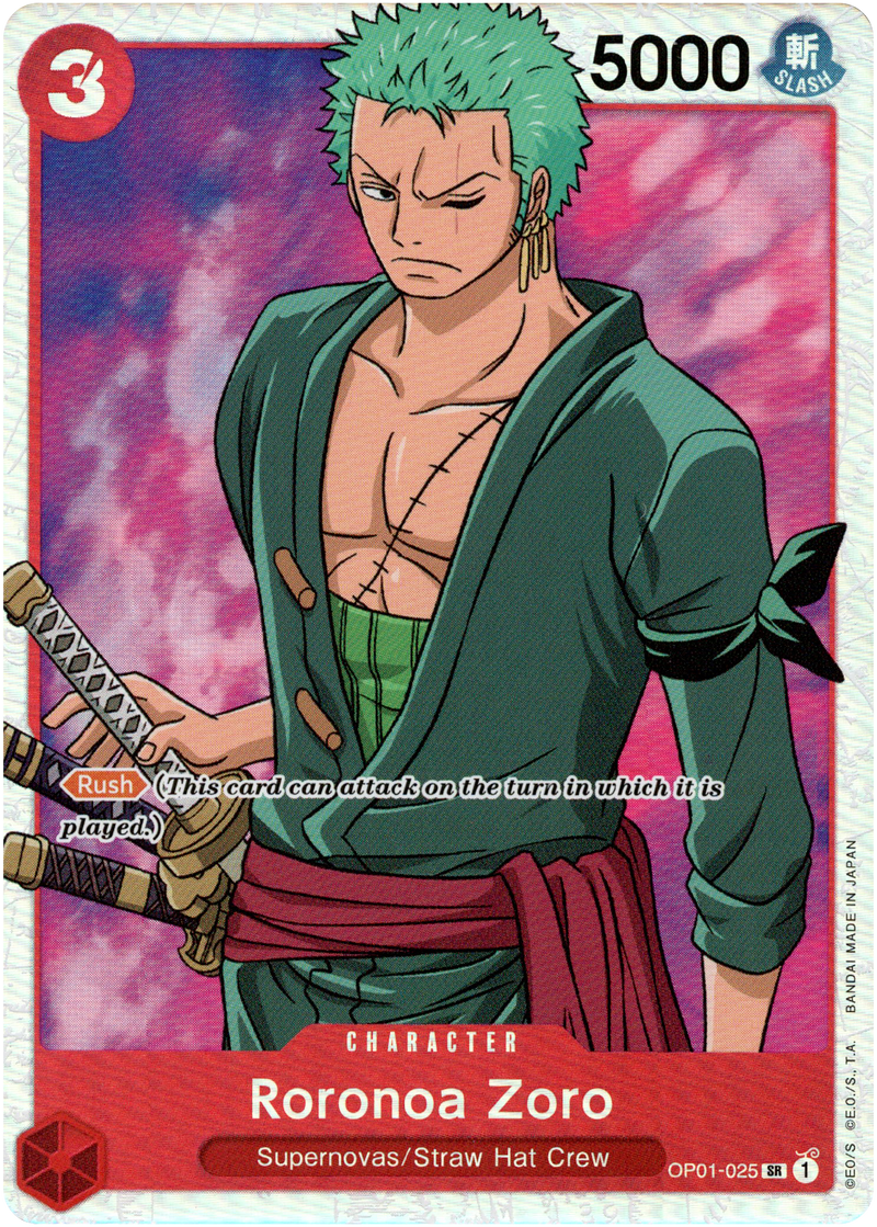 Roronoa Zoro - OP01-025 - Super Rare (Alt Art) – One Piece Singles