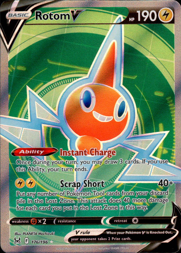 Rotom V Full Art - 176/196 - Lost Origin - Card Cavern