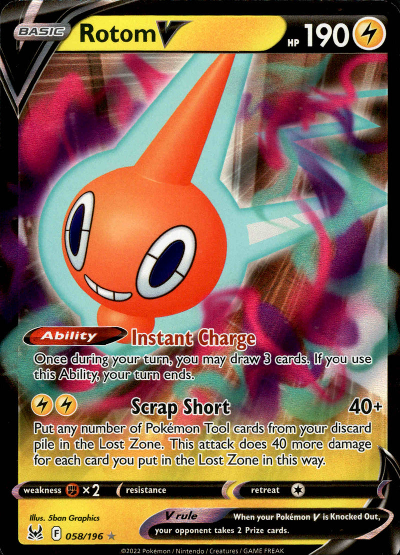 Rotom V - 058/196 - Lost Origin - Card Cavern