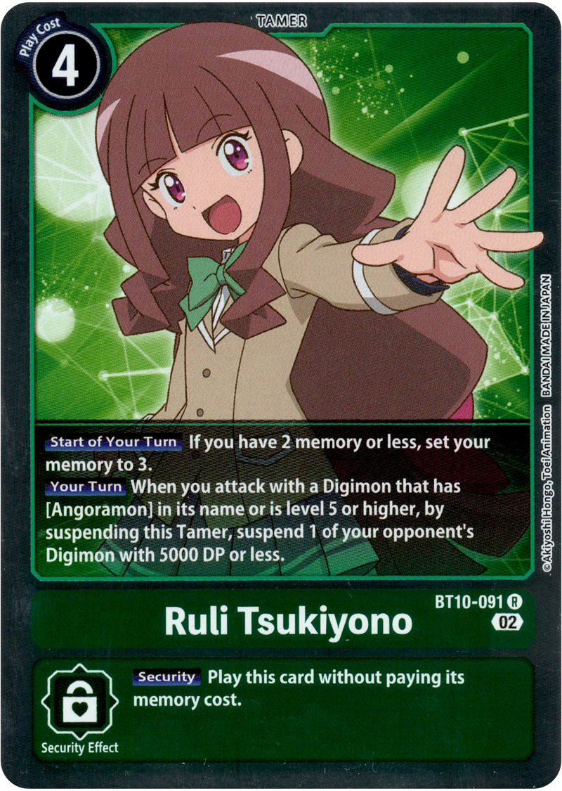 Ruli Tsukiyono - BT10-091 R - Xros Encounter - Foil - Card Cavern