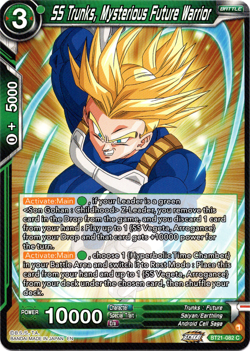 SS Trunks, Mysterious Future Warrior - BT21-082 - Wild Resurgence - Card Cavern