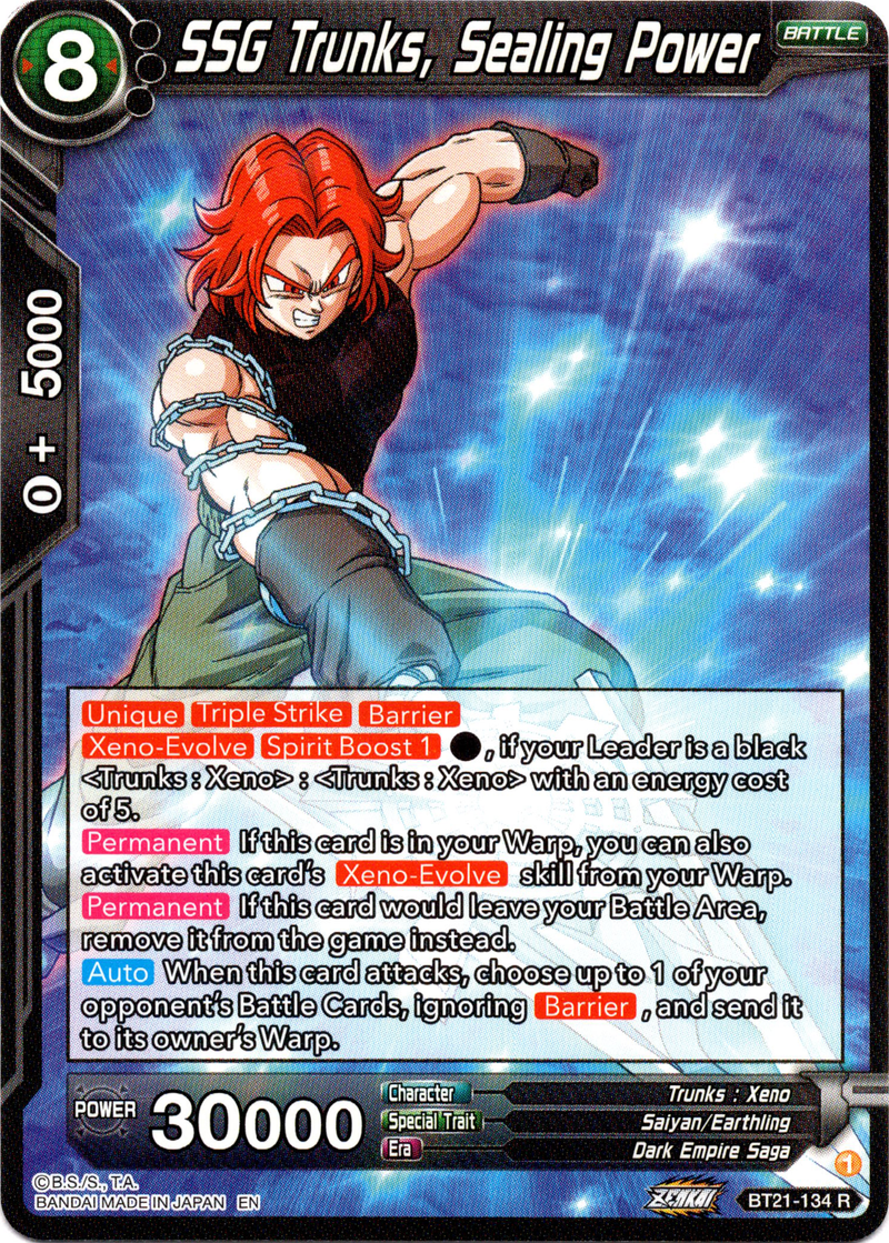 SSG Trunks, Sealing Power - BT21-134 - Wild Resurgence - Card Cavern