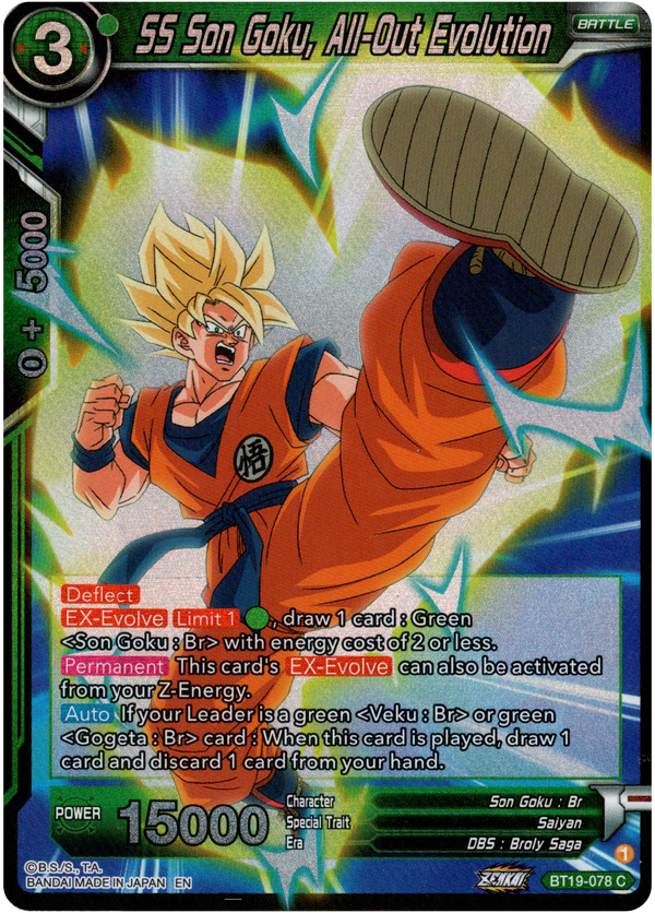 Goku, Dashing - Foil - Ultra Rare - Dragon Ball Z Panini » Singles - Dragon  Ball Z (Panini) » Evolution - Wild Things Games